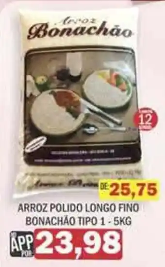 Arroz polido longo fino bonachão tipo 1
