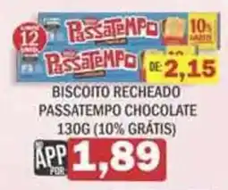 Supermercados Mendonça Biscoito recheado passatempo chocolate oferta