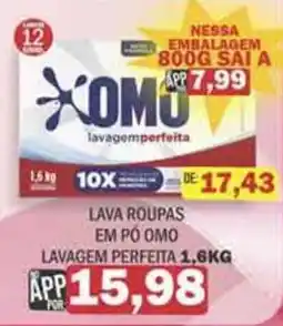 Supermercados Mendonça Lava roupas em pô omo oferta