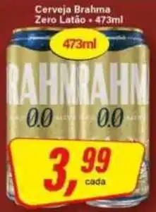 Rede Supermarket Cerveja brahma zero latão oferta