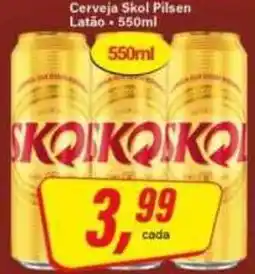 Rede Supermarket Cerveja Skol Pilsen oferta