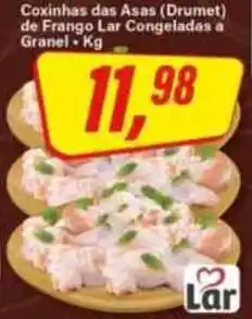 Rede Supermarket Coxinhas das Asas Drumet de Frango Lar Congeladas a Granel oferta