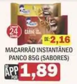 Supermercados Mendonça Macarrão instantâneo panco 85g (sabores) oferta