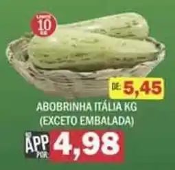 Supermercados Mendonça abobrinha itália kg oferta