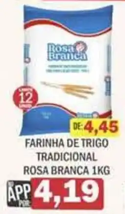 Supermercados Mendonça Farinha de trigo tradicional rosa branca oferta