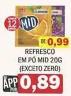 Supermercados Mendonça Refresco em pó mid 20g oferta