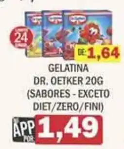 Supermercados Mendonça gelatina dr. oetker 20g oferta
