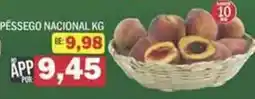 Supermercados Mendonça pêssego nacional kg oferta