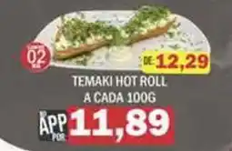 Supermercados Mendonça Temaki hot roll oferta