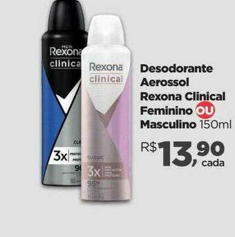 Desodorante Aerossol Rexona Clinical Feminino Ou Masculino