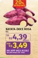 Assaí Atacadista Meu - batata-doce rosa oferta