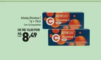 Ativday Vitamina C 1g + Zinco