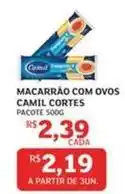 Assaí Atacadista Camil - macarrão com ovos oferta