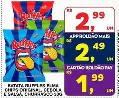 Elma - batata ruffles chips original, cebola e salsa, churrasco