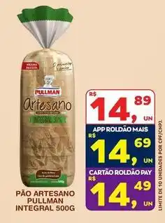 Roldão Pullman - pão artesano integral oferta