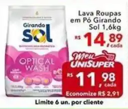 UniSuper Lava Roupas em Pó Girando Sol 1,6kg oferta