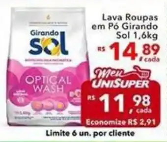 Lava Roupas em Pó Girando Sol 1,6kg