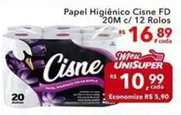 UniSuper Papel Higiênico Cisne FD oferta