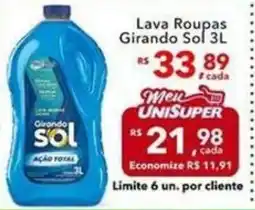 UniSuper Lava Roupas Girando Sol oferta