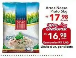 UniSuper Arroz Nosso Prato oferta