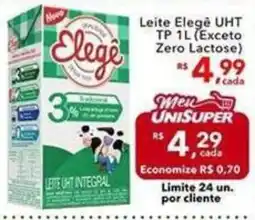 UniSuper Leite Elegê UHT oferta