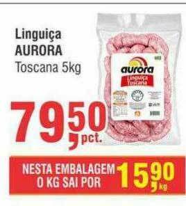 Higa Atacado Linguiça Aurora Toscana oferta