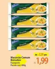 Atacadão Bonsabor - macarrão comum oferta