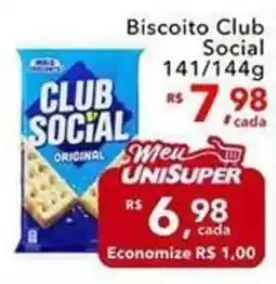 UniSuper Biscoito club social original oferta