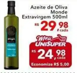 UniSuper Azeite de oliva monde extravirgem oferta