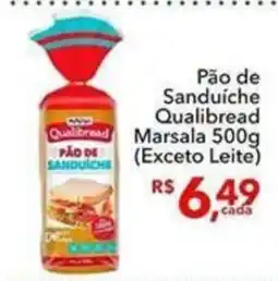 UniSuper Pão de sanduíche qualibread marsala oferta