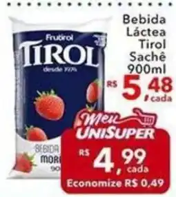 UniSuper Bebida Láctea Tirol Sachê oferta