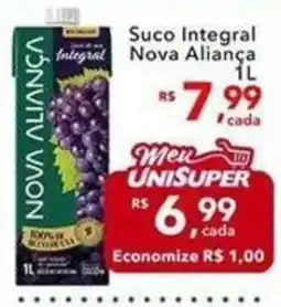 UniSuper Suco integral nova aliança oferta