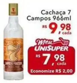 UniSuper Cachaça 7 Campos oferta