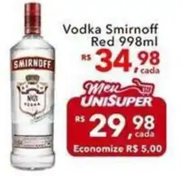 UniSuper Vodka smirnoff red oferta