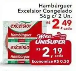 UniSuper Hambúrguer excelsior congelado oferta