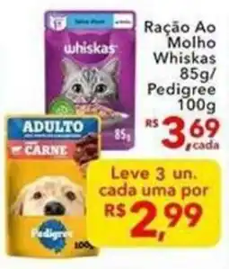 UniSuper Ração ao molho whiskas oferta