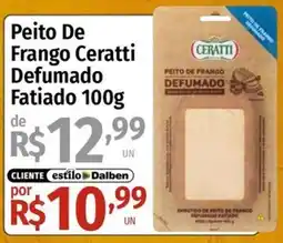 Supermercado Dalben Peito de frango ceratti defumado fatiado oferta