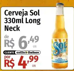 Supermercado Dalben Cerveja Sol Long Neck oferta