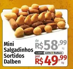 Supermercado Dalben Mini salgadinhos sortidos dalben oferta