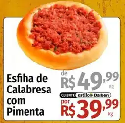 Supermercado Dalben Esfiha de Calabresa com Pimenta oferta