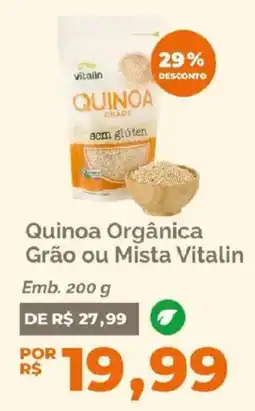 Oba Hortifruti Quinoa orgânica grão ou mista vitalin oferta
