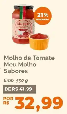 Oba Hortifruti Molho de Tomate Meu Molho Sabores oferta