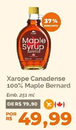 Oba Hortifruti Xarope Canadense 100% Maple Bernard oferta