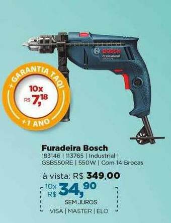 Lojas TaQi Furadeira Bosch oferta