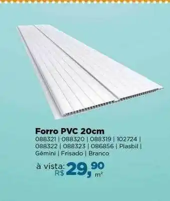 Forro Pvc 20cm