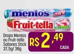 Muffato drops mentos ou fruit-tella sabores stick oferta