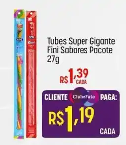 Muffato Tubes Super Gigante Fini Sabores Pacote oferta