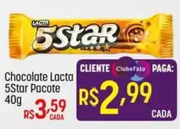 Muffato Chocolate lacta 5star pacote oferta