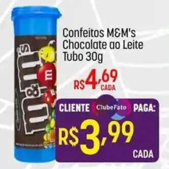Confeitos m&m's chocolate ao leite