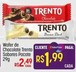 Muffato Wafer de Chocolate Trento Sabores Pacote oferta